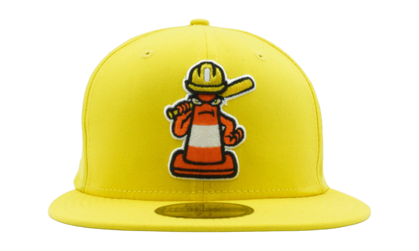 59FIFTY Charlotte Knights Theme Night 'Traffic Cones' Fitted Hat "Yellow" NE766
