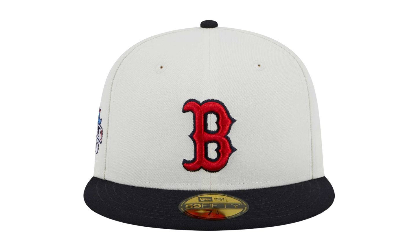 59FIFTY Boston Red Sox 2013 World Series Retro E1 Fitted Hat "Cream / Navy / Grey - Under Brim" NE872