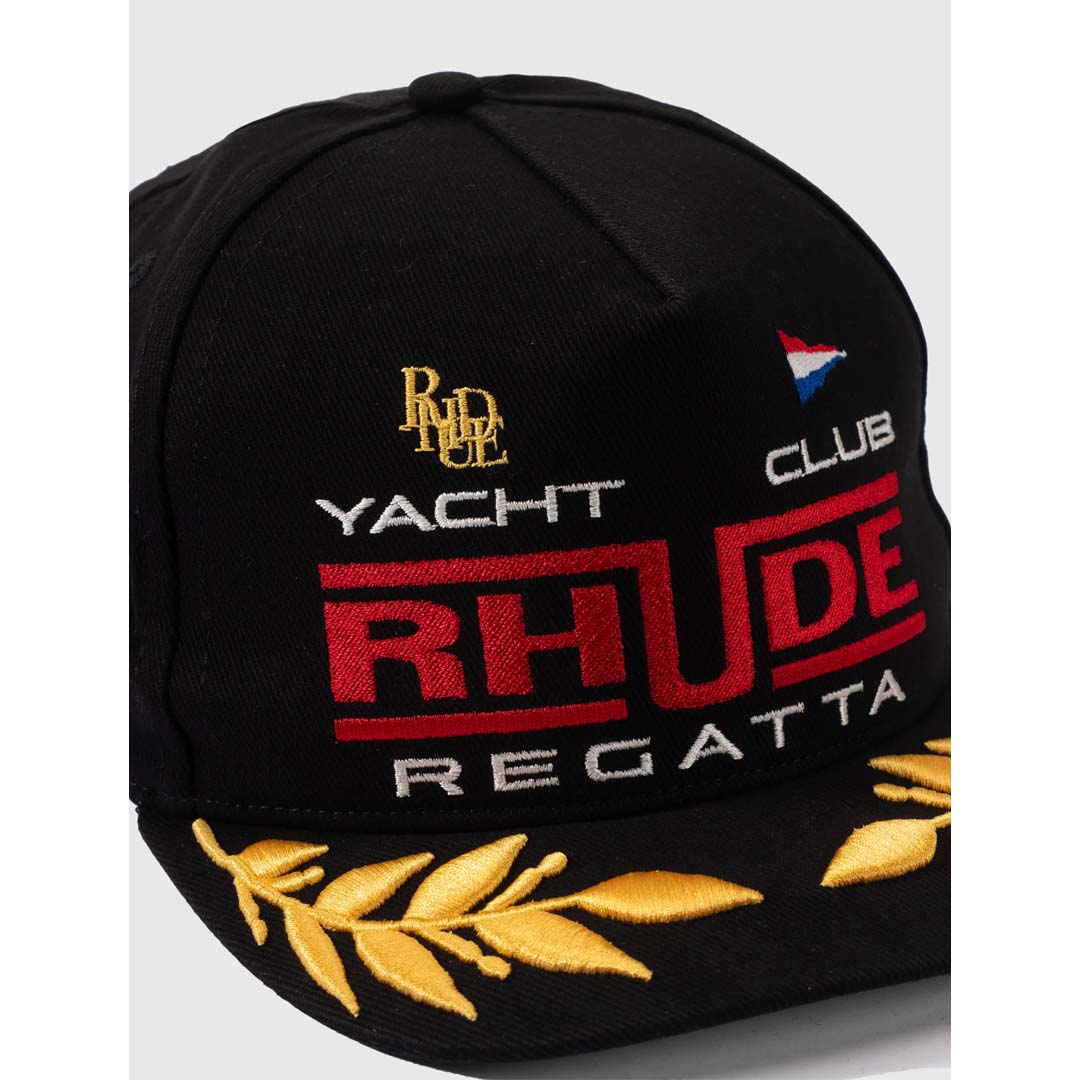 Rhude Regatta Club Hat Black White Red