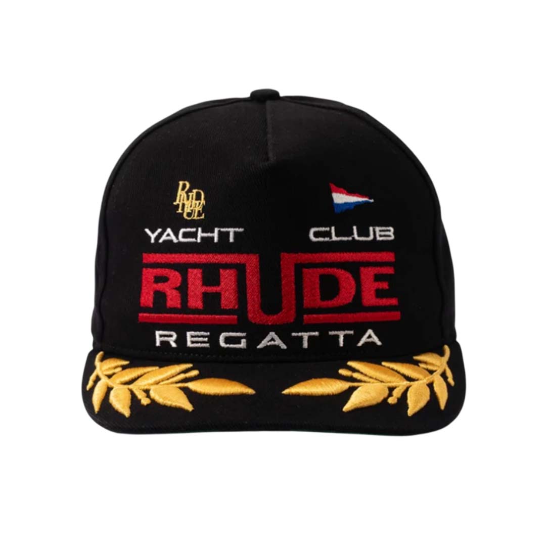 Rhude Regatta Club Hat Black White Red