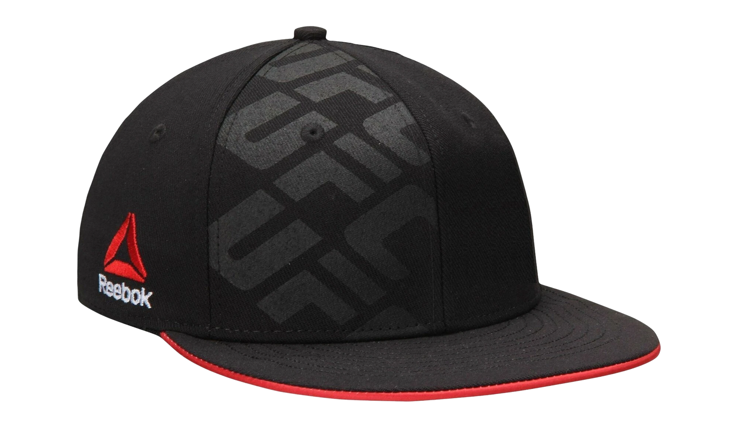 UFC Flatbrim Snapback Hat "Black / Red" VR56Z 101 UUFC