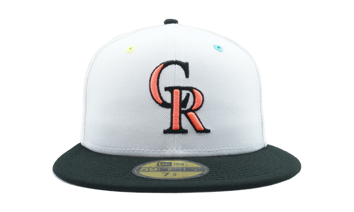 59FIFTY Colorado Rockies 25th Anniversary Fitted Hat "Light Grey / Dark Green/ Grey - Under Brim" NE830