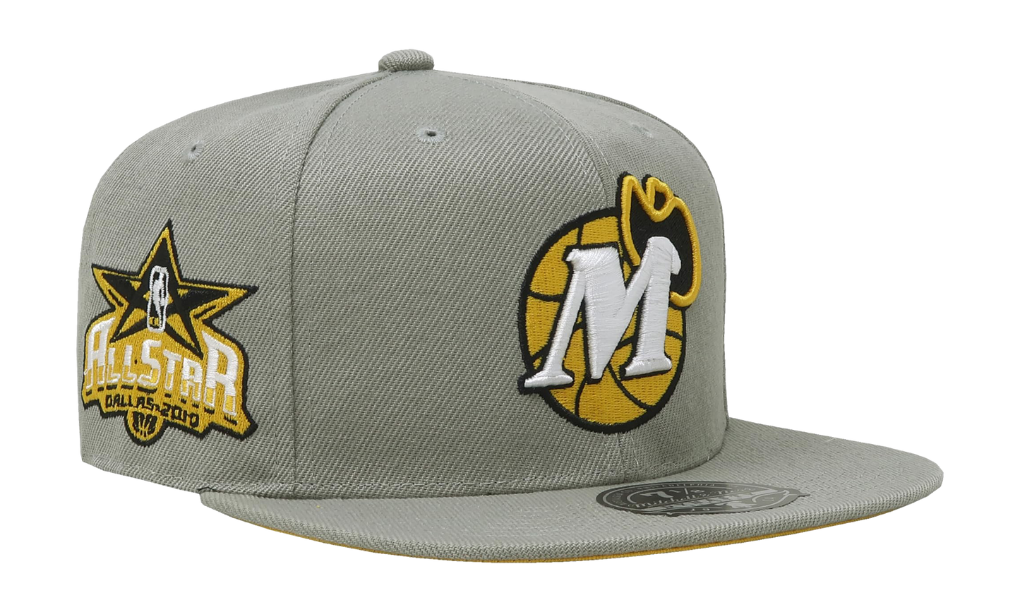 NBA Hardwood Classics Fitted Cap "Dallas Mavericks - Sunny Gray" 6HSFDX21134 DMAGREY