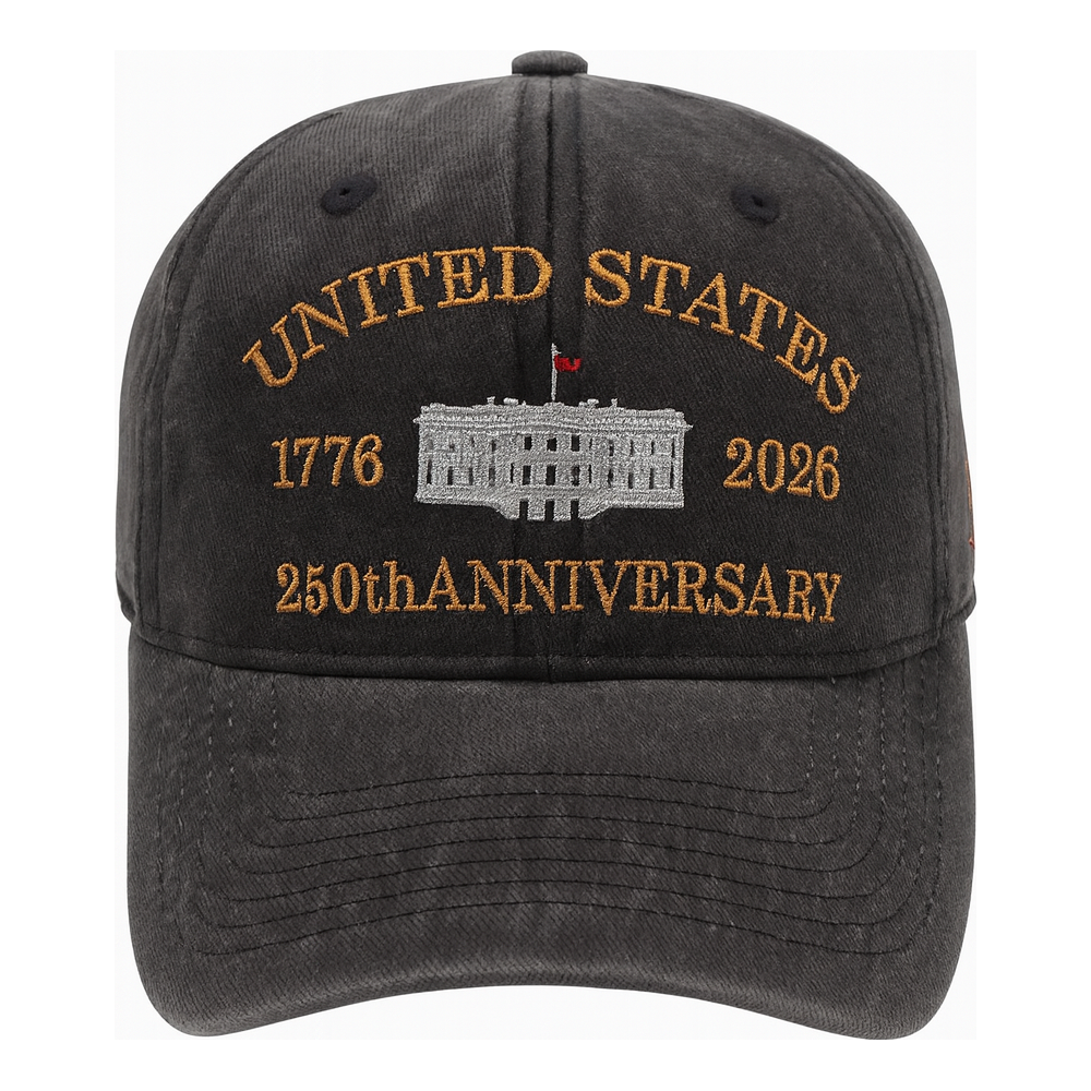 United States 250th Anniversary Hat – 1776-2026 White House Embroidered Cap