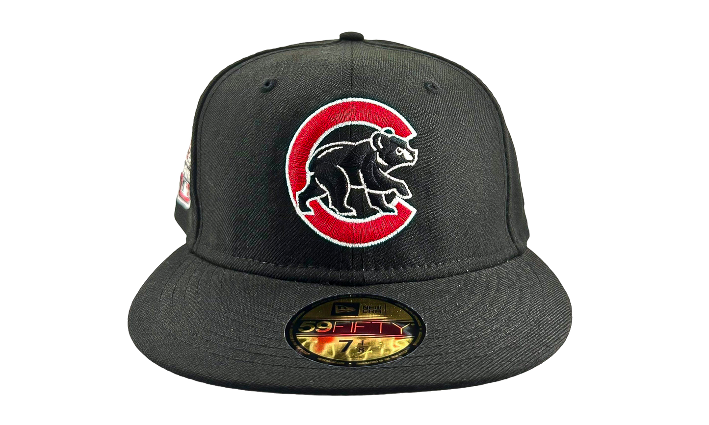 59FIFTY Chicago Cubs Fitted Hat "Pink Brim All Star Patch Black" NE1232