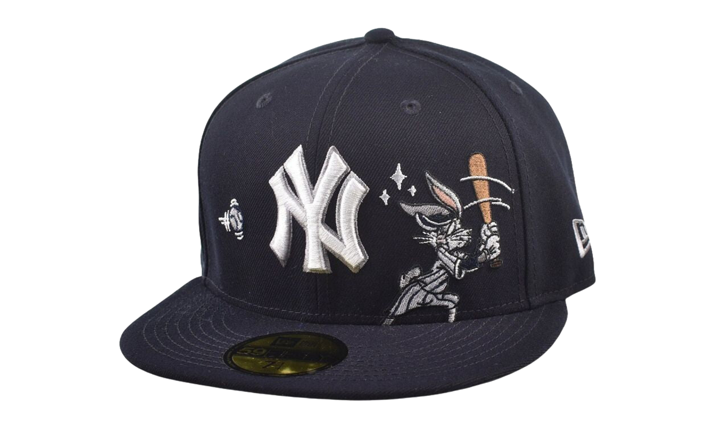 59FIFTY Looney Tunes New York Yankees Bugs Bunny Fitted Hat "Navy" 60857903