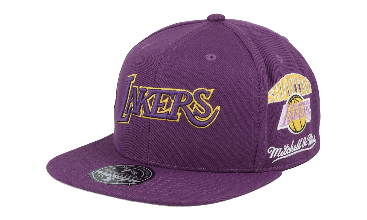 NBA Hardwood Classics Team Origins Fitted Cap "Los Angeles Lakers - Purple" 6HSFSH22016 LALPURP