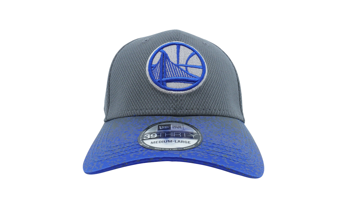 39THIRTY Golden State Warriors Visor Blur Fitted Hat "Grey / Blue Gradient - Visor" NE1153
