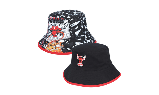 NBA Classics Shattered Big Face Bucket Hat "Chicago Bulls - Black" HBKB5167 CBUYYPPPBLCK