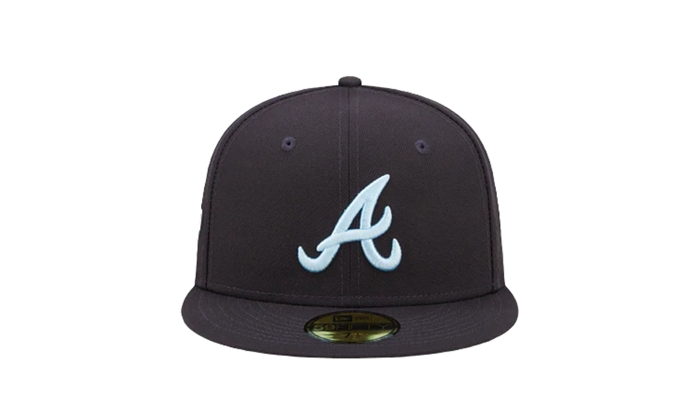59Fifty MLB Atlanta Braves Cloud Under Fitted Hat "Navy" 60243787