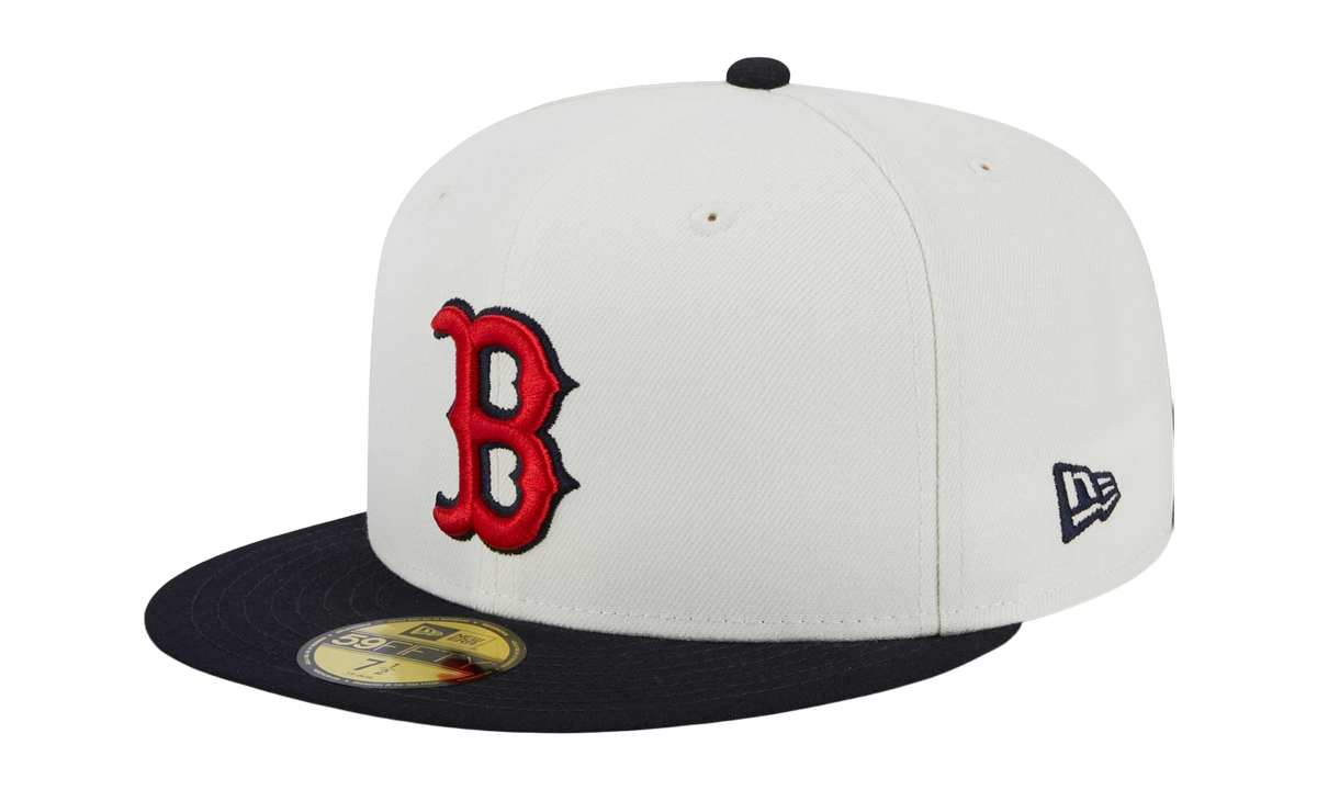 59FIFTY Boston Red Sox 2013 World Series Retro E1 Fitted Hat "Cream / Navy / Grey - Under Brim" NE872