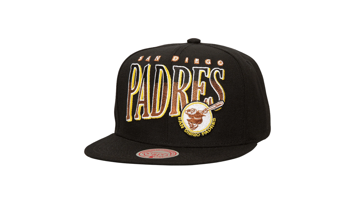 MLB Cooperstown Line Work Snapback Cap "San Diego Padres - Black" HS8528 SDPBLCK