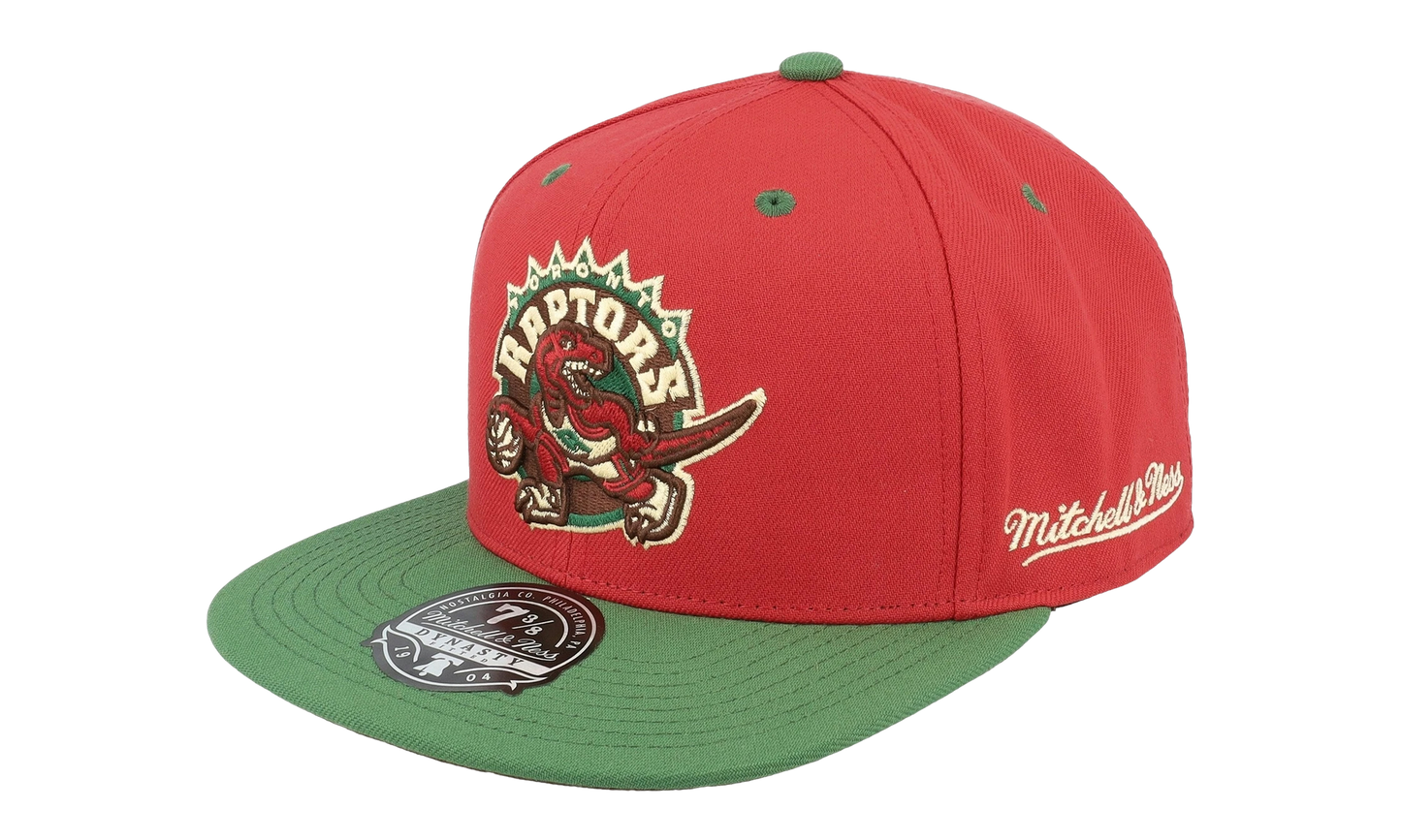 NBA Harwood Classics Nightmare Fitted Cap "Toronto Raptors - Red" 6HSFLD21206 TRARED1