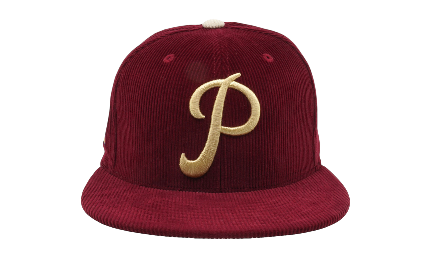 MLB Team Cord Fitted Phillies 1950 Cap "Cardinal" 6HSF1838 PPH50PPPCARD