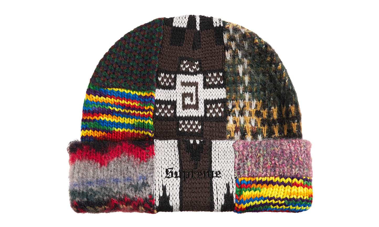 Patchwork Beanie "SS26 - Brown" SU27644