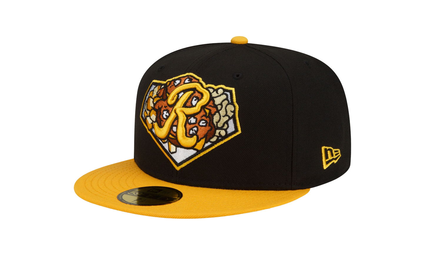 59FIFTY Rochester Red Wings 'Theme Night' Fitted Hat "Black / Gold - Brim / Black - Under Brim" NE769