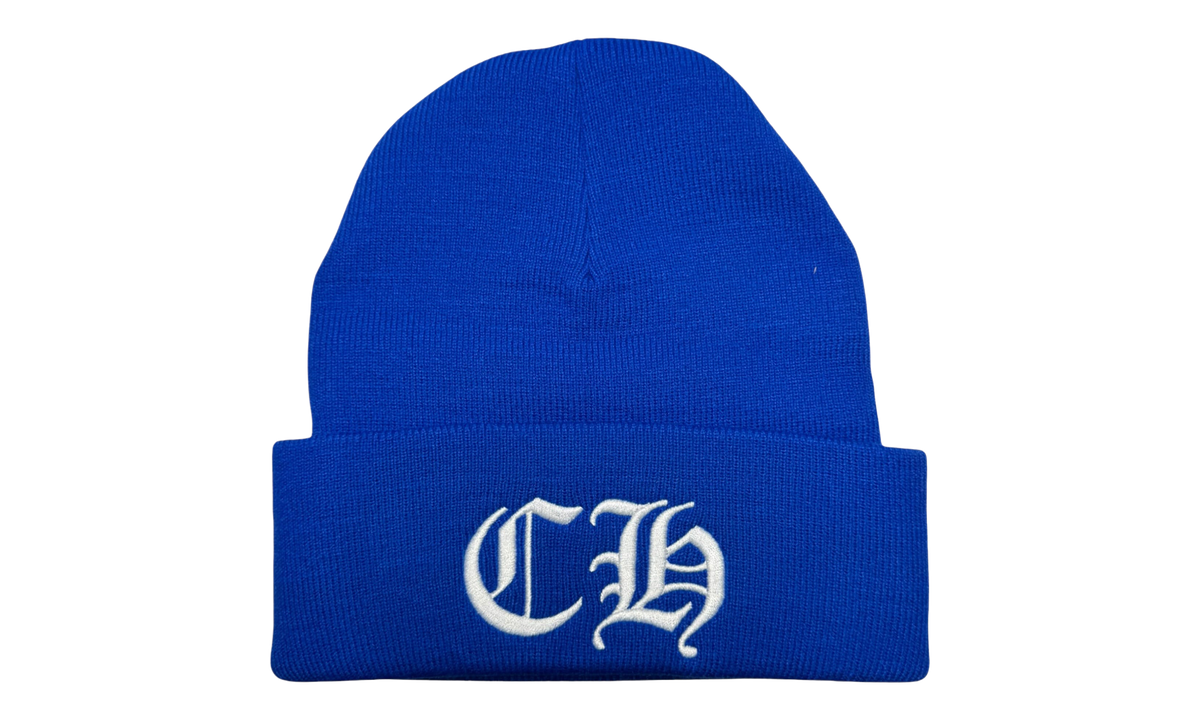 Embroidered CH Logo Beanie "Blue White" CHRM1391