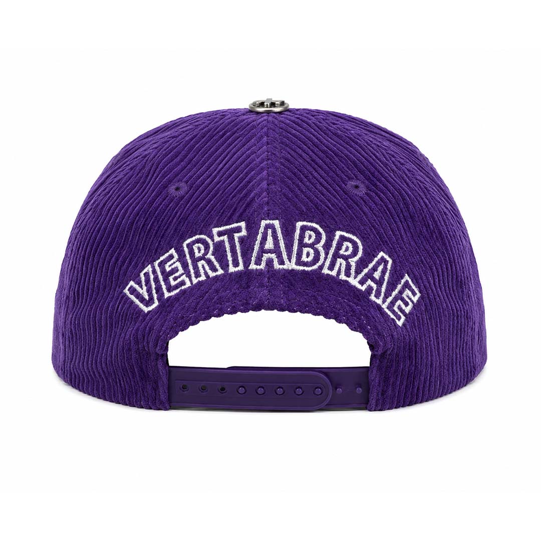 Vertabrae Purple Corduroy Snapback Hat