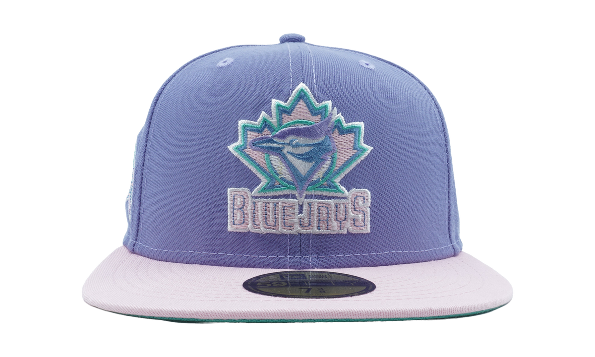 59FIFTY Toronto Blue Jays 25th Season Fitted Hat "Purple Smoke / Pink - Brim / Teal - Under Brim" NE1087