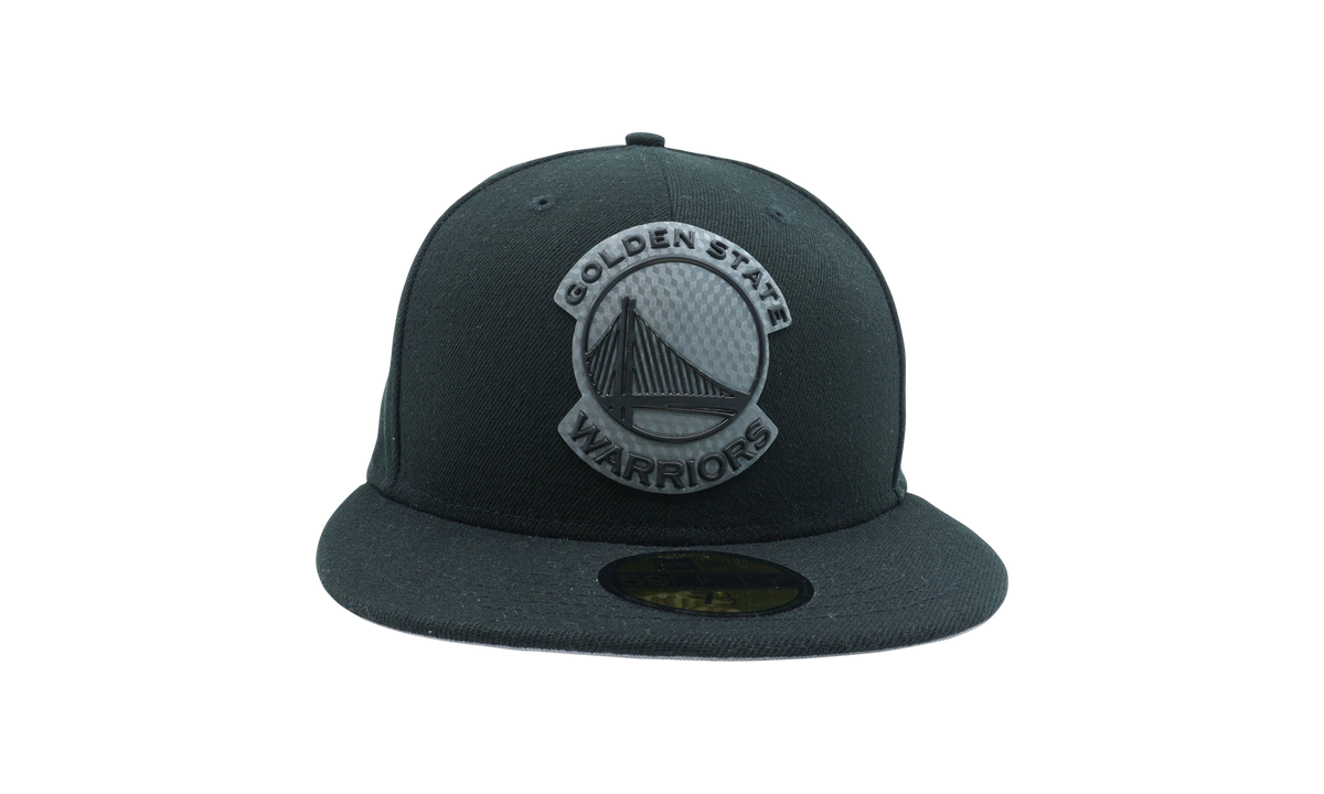 59FIFTY Golden State Warriors Hexshine Logo Fitted Hat "Charcoal / Grey - Under Brim" NE1131