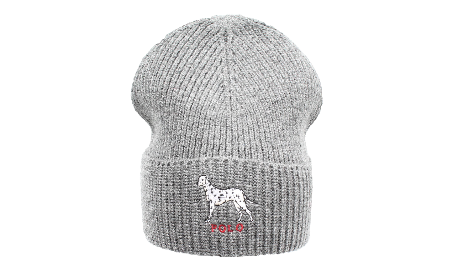 Dalmatian Dog Knit Cuff Beanie "Charcoal Grey" PC0369 012
