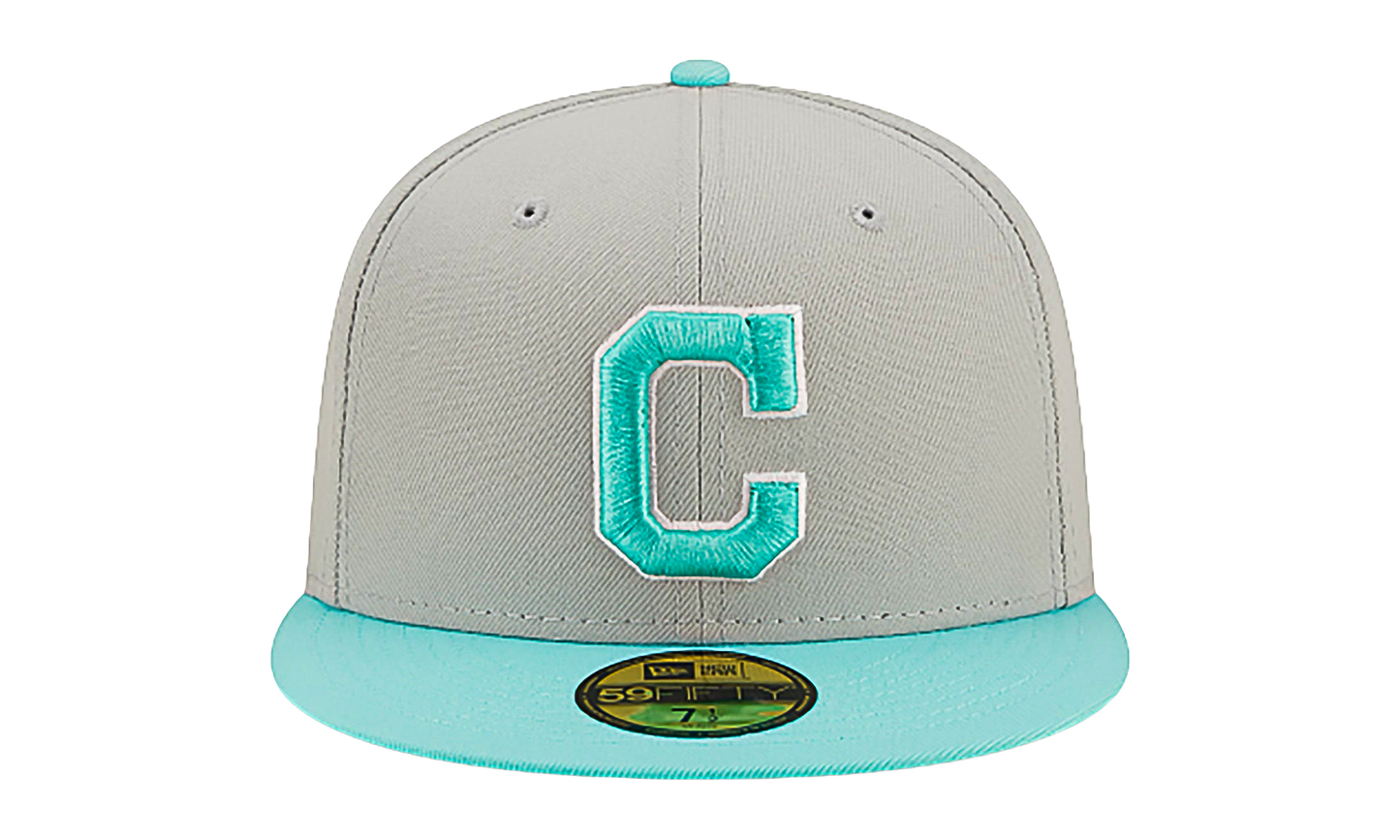 59FIFTY Cleveland Guardians Authentic Fitted Hat "Grey / Teal - Visor" NE795