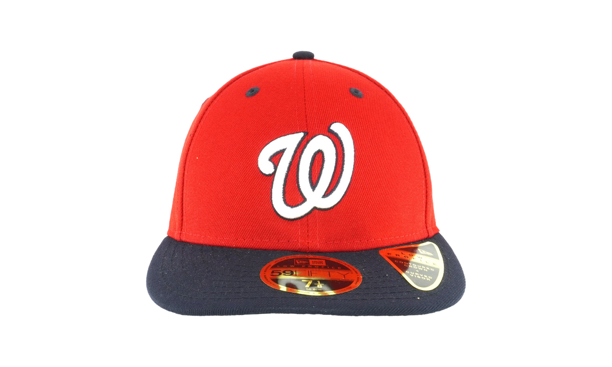 59FIFTY Washington Nationals Low Profile Authentic Fitted Hat "Red / Black - Brim" NE976