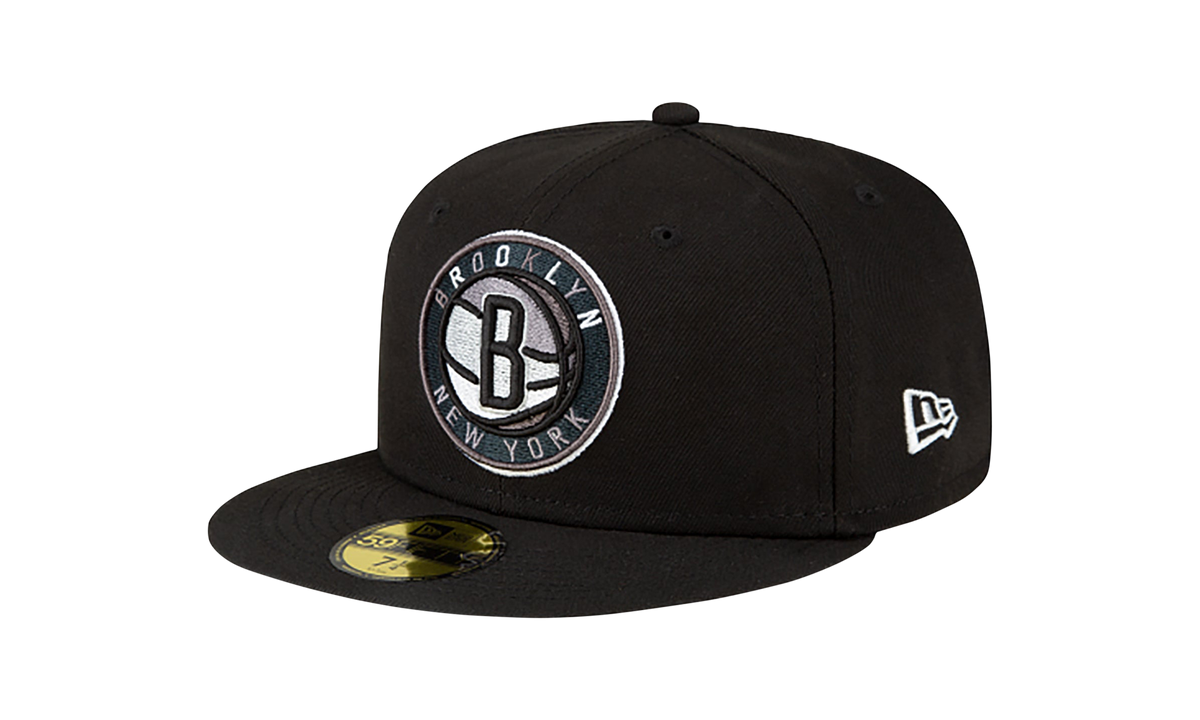 59FIFTY Brooklyn Nets Fitted Hat "Black / Grey - Under Brim" NE1090