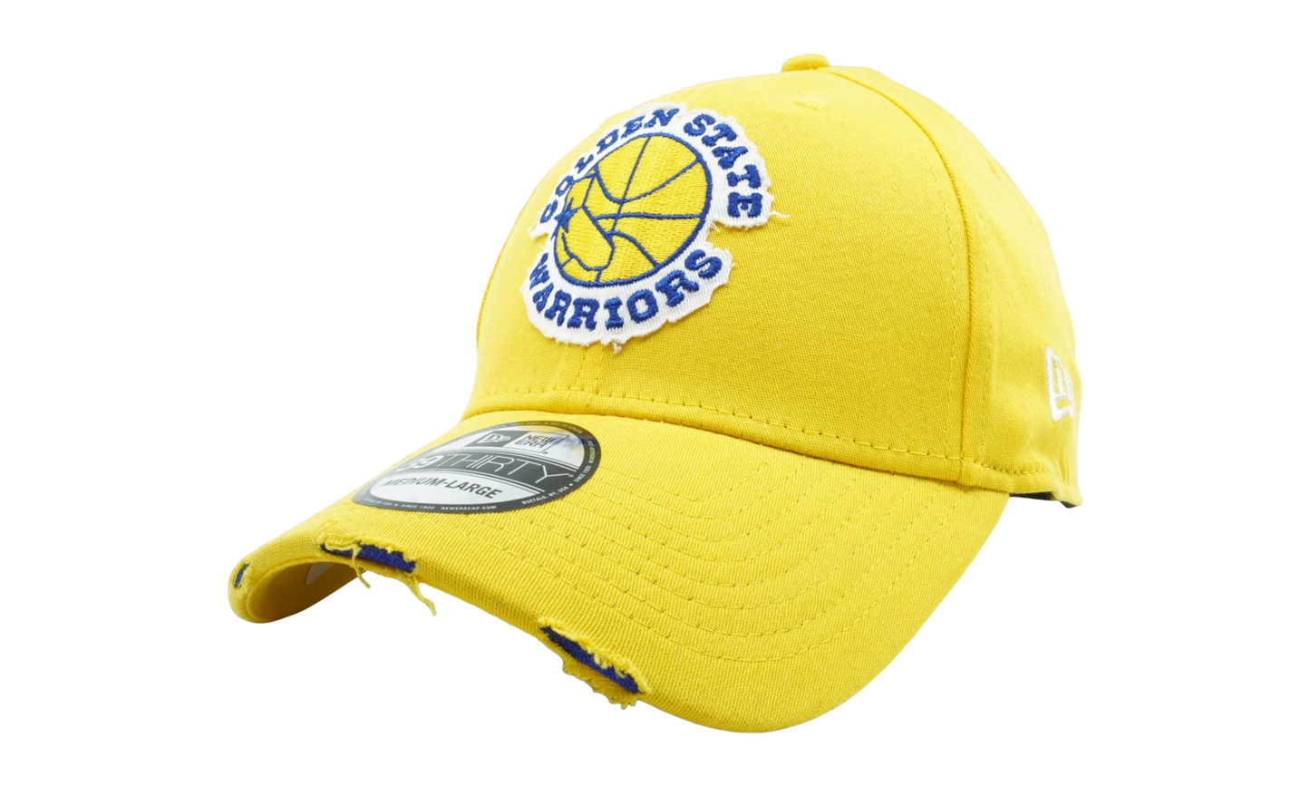 39THIRTY Golden State Warriors Hardwood Classics Night Fitted Hat "Yellow" NE696