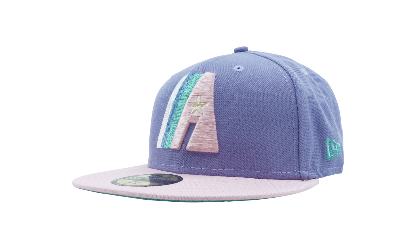 59FIFTY Houston Astros 1986 The Astrodome Fitted Hat "Lavender / Pink / Teal - Under Brim" NE1082