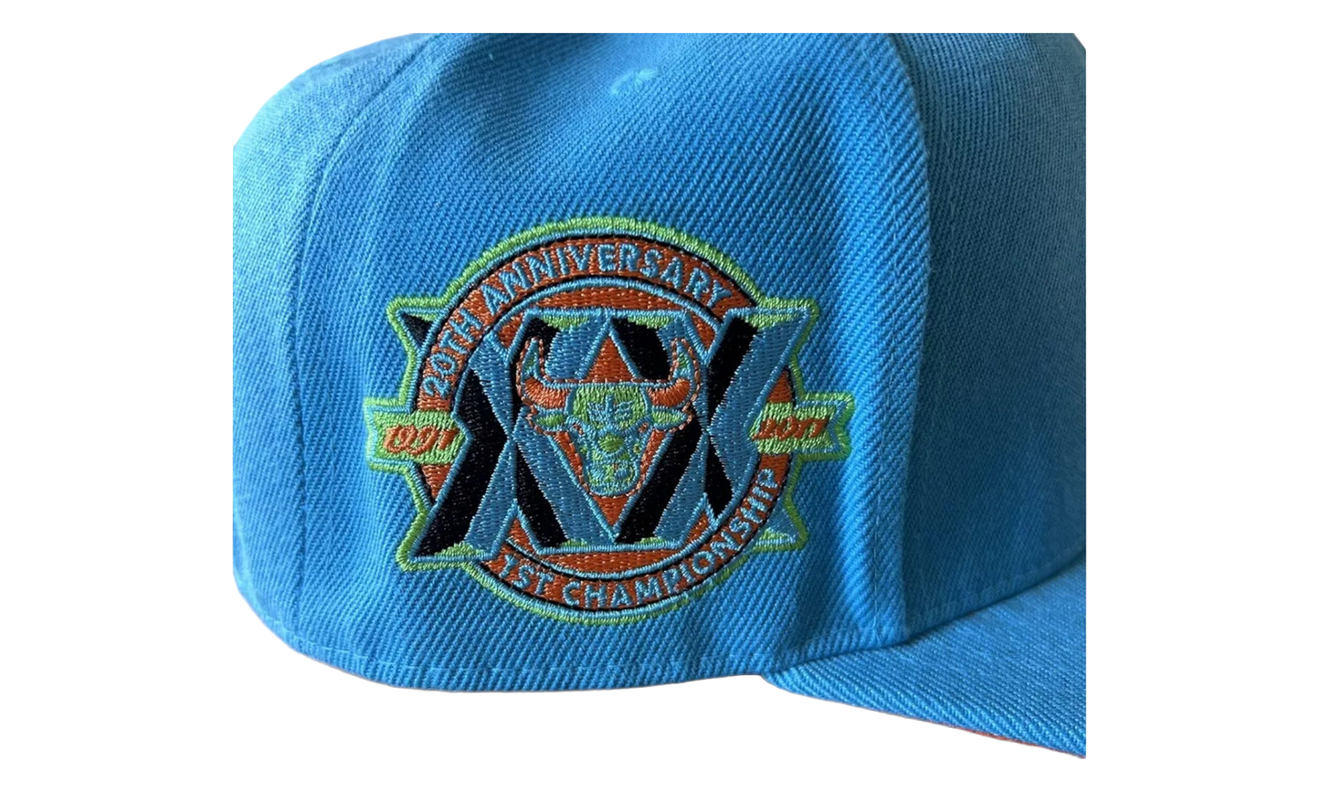 NBA Hardwood Classics Mystery Van Fitted Cap "Chicago Bulls - Blue" 6HSFSH21338 CBUBLUE