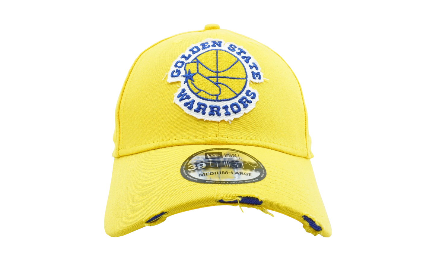 39THIRTY Golden State Warriors Hardwood Classics Night Fitted Hat "Yellow" NE696