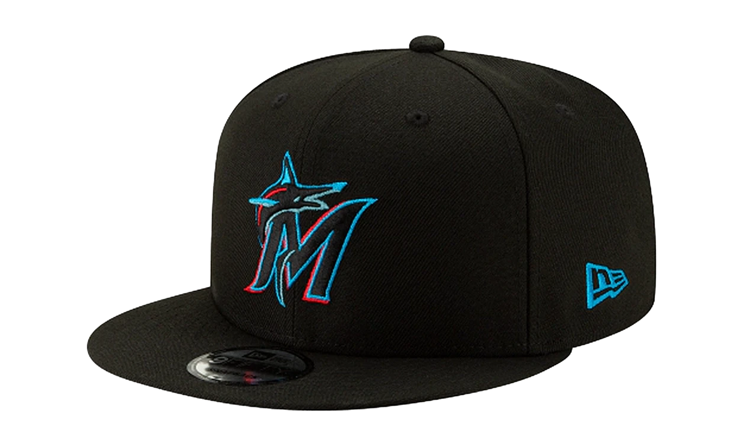 9FIFTY Miami Marlins Snapback Hat "Black" NE561