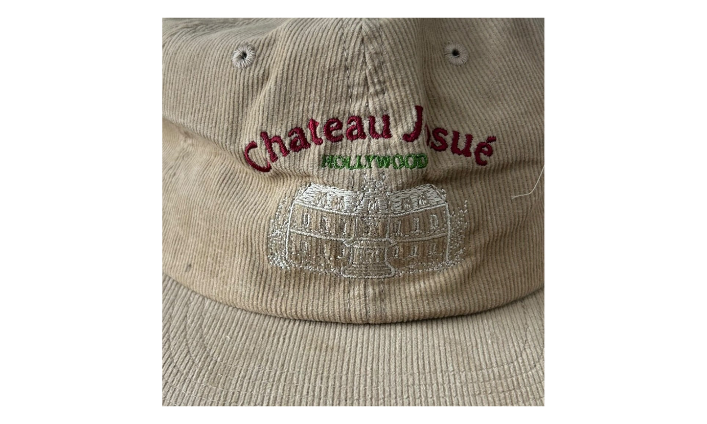 Chateau Josue Embroidered Corduroy Hat "Beige & Multicolor" GD358