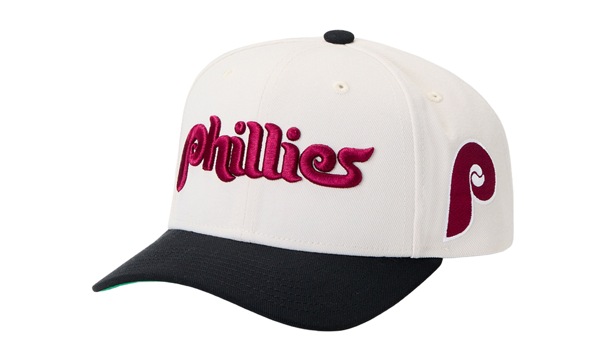 Philadelphia Phillies MLB Word Pro Snapback Hat "Off White" HP11517 PPHOFWH
